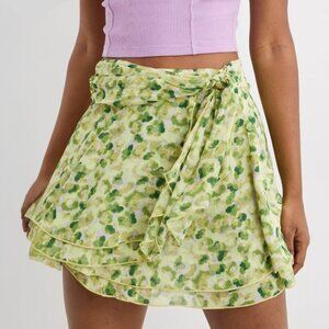 Aerie Chiffon Wrap Mini Skirt